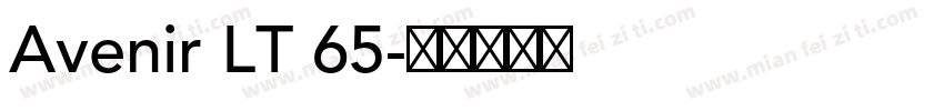 Avenir LT 65字体转换